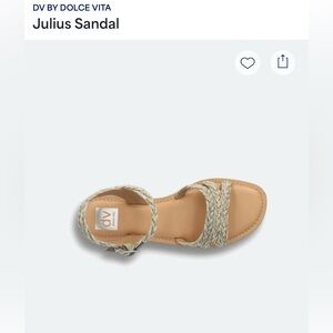 DV by Dolce Vita Braided Sandal in Tan and Cream